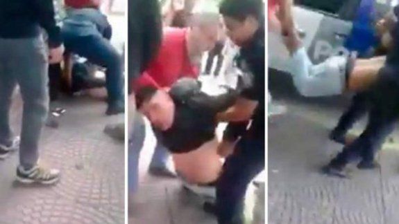 El delincuente había querido robarle a una maestra, que quedó muy golpeada. Los padres lo ataron de pies y manos y lo entregaron a la Policía.