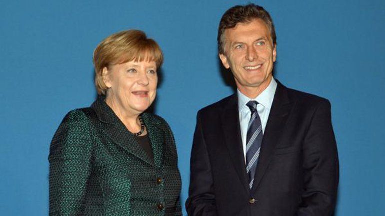 Macri almorzó con Merkel en la cancillería alemana