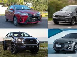 Toyota Yaris, Fiat Cronos, Toyota Hilux y Peugeot 208 pelean por ser el modelo más vendido del año. Toyota Yaris, Fiat Cronos, Toyota Hilux y Peugeot 208 pelean por ser el modelo más vendido del año.