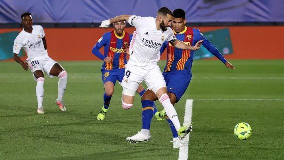 Mirá el golazo de taco y el blooper en el 2-1 del Real Madrid al Barsa
