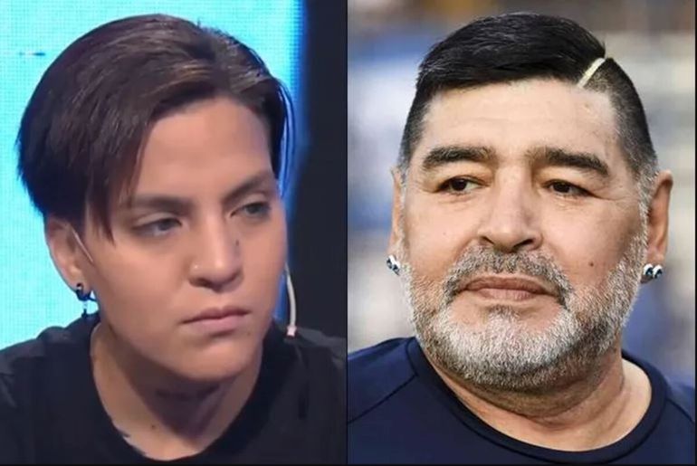 Diego Maradona y Eugenia Laprovittola.