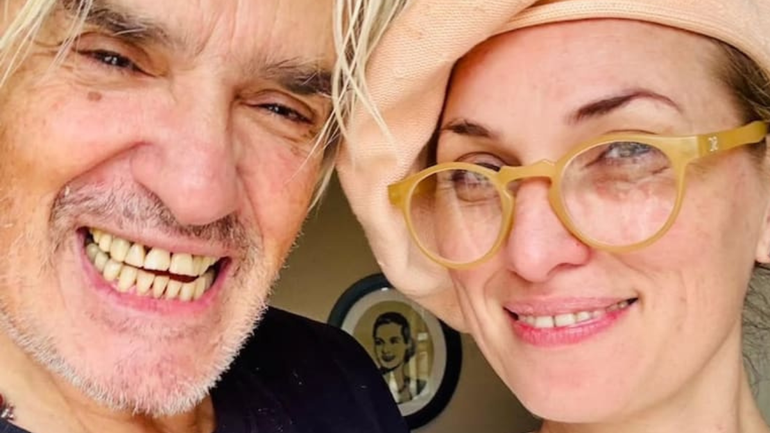 Roberto Pettinato y su novia exmodelo