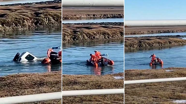 Un cabo de Prefectura murió ahogado al hundirse una camioneta durante una maniobra de rescate