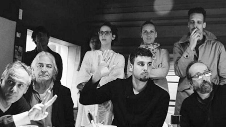 Uno de los momentos de grabación del disco en los estudios La Diosa Salvaje