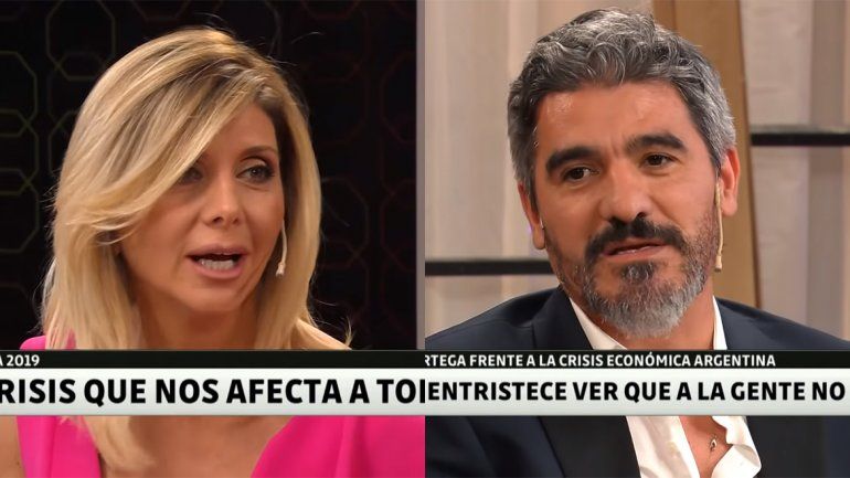 El Burrito Ortega reapareció en televisión y le paró el carro a la periodista Débora Plager