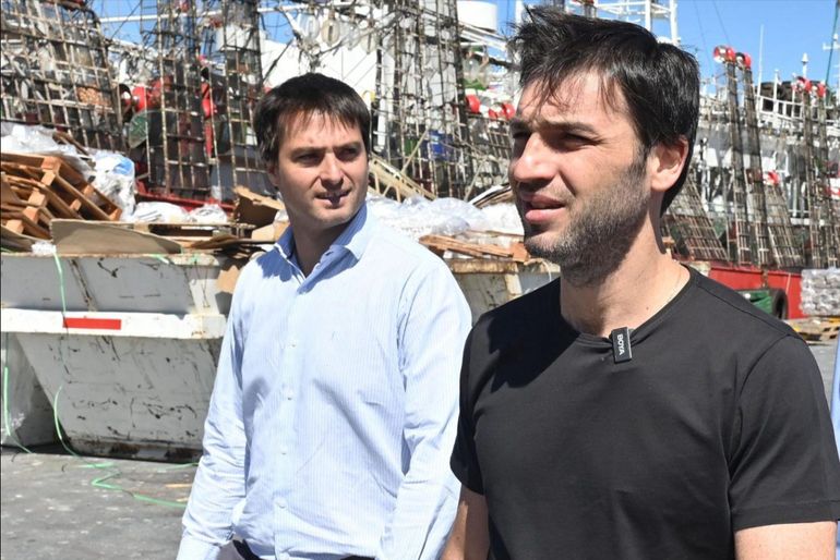 El secretario de pesca, Andrés Arbeletche y el gobernador de Chubut, Ignacio Torres. El secretario de pesca, Andrés Arbeletche y el gobernador de Chubut, Ignacio Torres. 