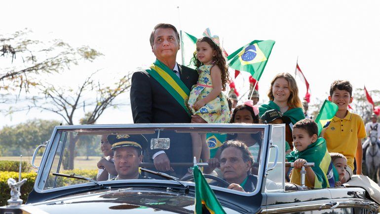 Bolsonaro, presidente de Brasil.