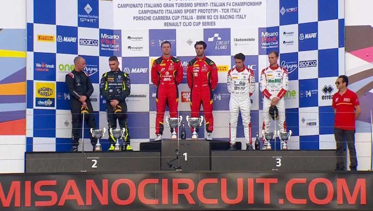Manu Urcera logró su primera victoria en el GT Italiano en Misano