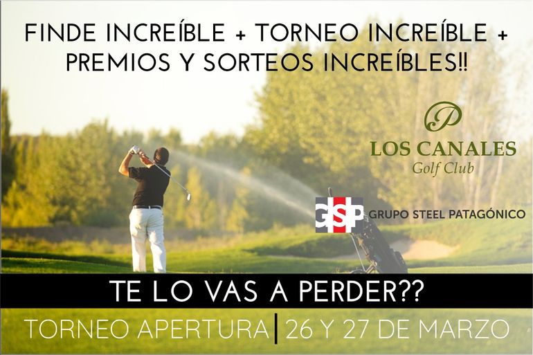 El Torneo Apertura de Los Canales de Plottier se disputará el sábado 26 y domingo 27 de marzo.