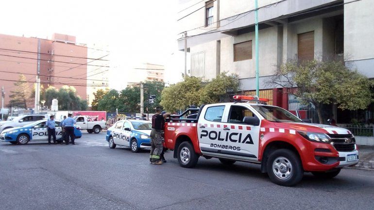 Susto por el incendio en un edificio en pleno centro