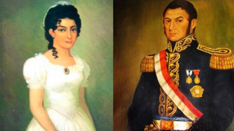 San Martín, el "Padre de la Patria" y su hija merceditas. Foto: Google. San Martín, el "Padre de la Patria" y su hija merceditas. Foto: Google.