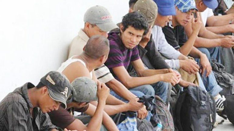 Migrantes salvadoreños sin papeles en Estados Unidos.