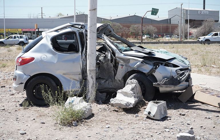 El accidente ocurrió frente a la rotonda de Fasinpat