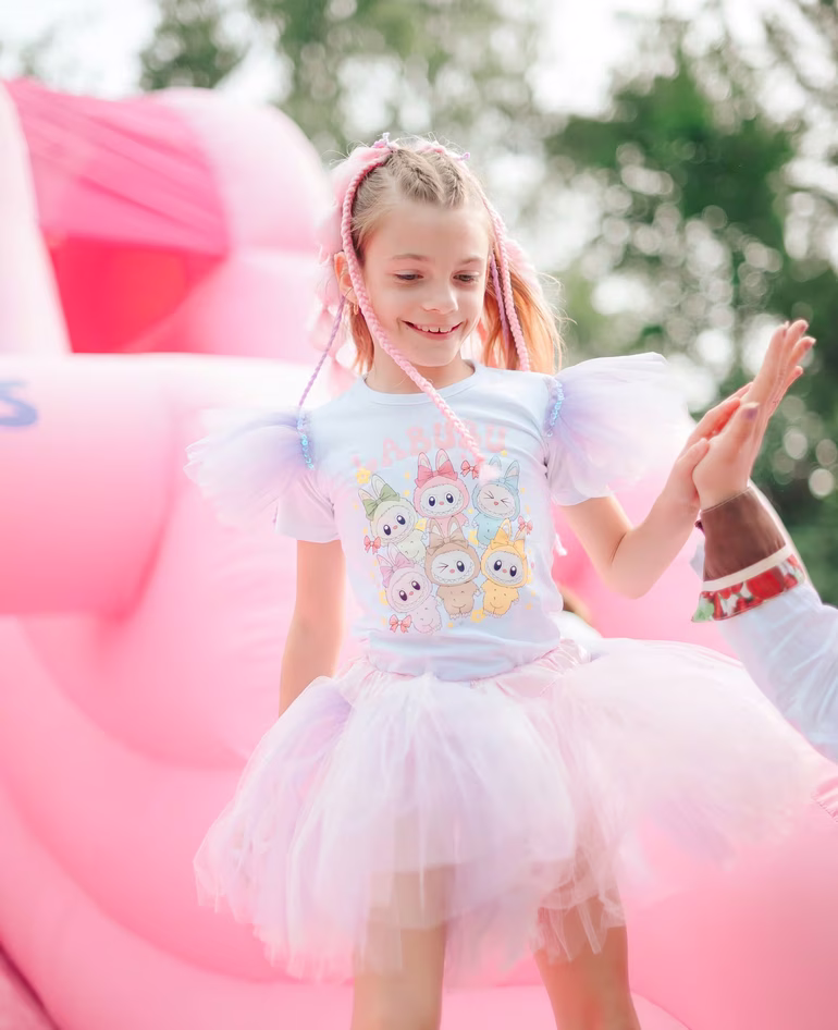 Francesca eligió a los Labubu como temática para su fiesta. Francesca eligió a los Labubu como temática para su fiesta.