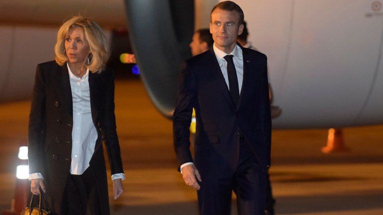 #CumbreG20: Macrón llegó y nadie fue a recibirlo