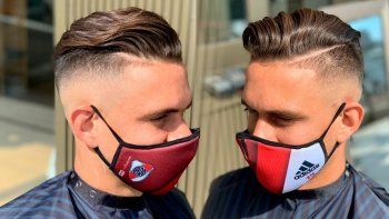 El colombiano Rafael Borré, con nuevo look. El colombiano Rafael Borré, con nuevo look.