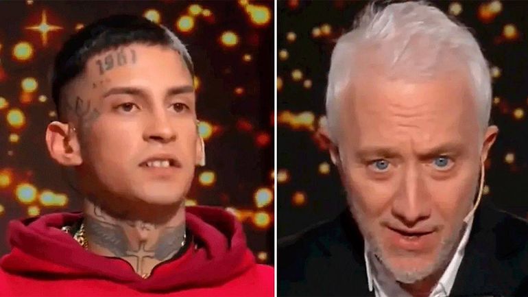 L-Gante se sintió incómodo en el programa de Andy Kusnetzoff y no se cayó nada. 