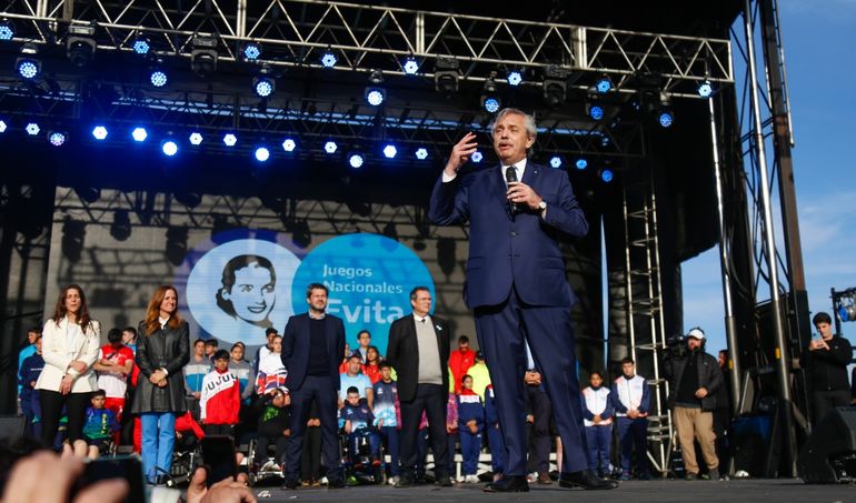 Alberto Fernández inauguró los Juegos Nacionales Evita