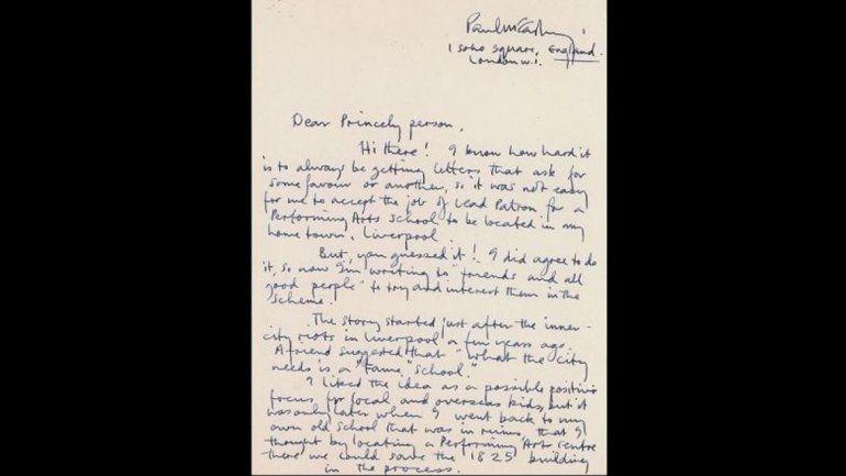 El escrito se vendió en una subasta a casi 15 mil dólares.