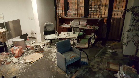 Patota destrozó la redacción de Tiempo Argentino