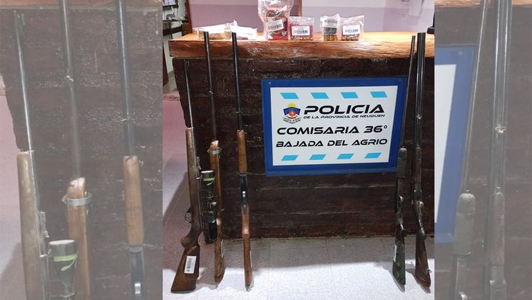 Le secuestraron un arsenal a un criancero que andaba a los tiros