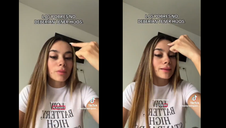 Una tiktoker se volvió viral tras afirmar que los pobres no deben tener hijos: No tenés derecho