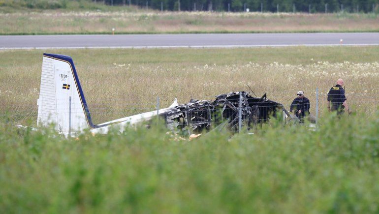 Se estrelló un avión en Suecia: nueve muertos