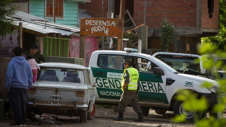 Uno de los allanamientos se lleva adelante en Chacra 4.