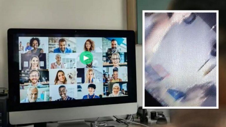 Profesor quedó grabado teniendo intimidad en plena clase por Zoom.