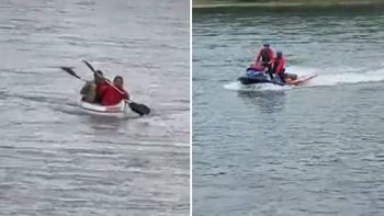 Se realizó un complejo operativo para rescatar a los dos hombres. Se realizó un complejo operativo para rescatar a los dos hombres.