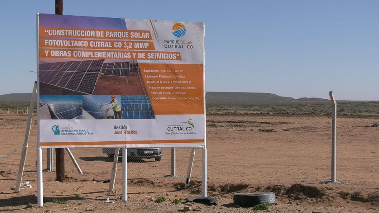 Cutral Co: arrancó la obra para poner en marcha el parque solar