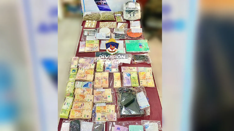 Kiosco narco: $1,5 millones, marihuana y cocaína