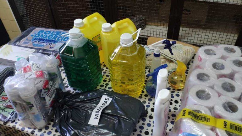 El CPE les envió elementos de limpieza a las escuelas