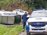 Una mujer giró de golpe