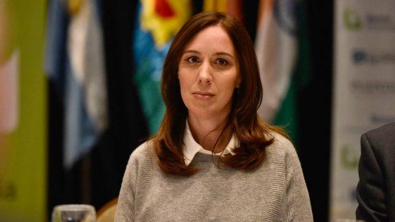 La gobernadora bonaerense relanzó una promoción del Banco Provincia.