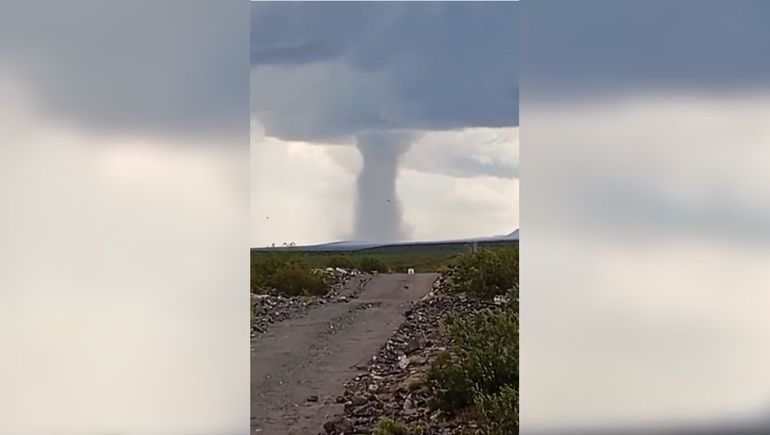 Otra vez un tornado tocó territorio neuquino: ¿Dónde fue?