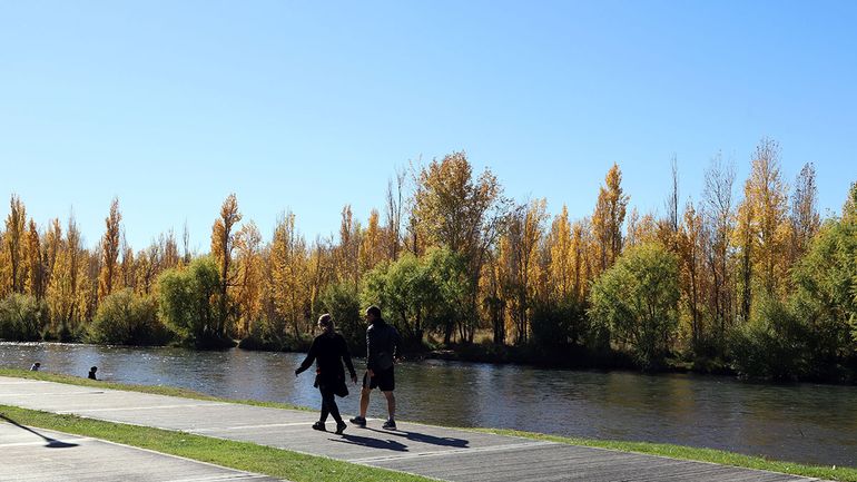 El otoño ya se disfruta a pleno en la ciudad de Neuquén.