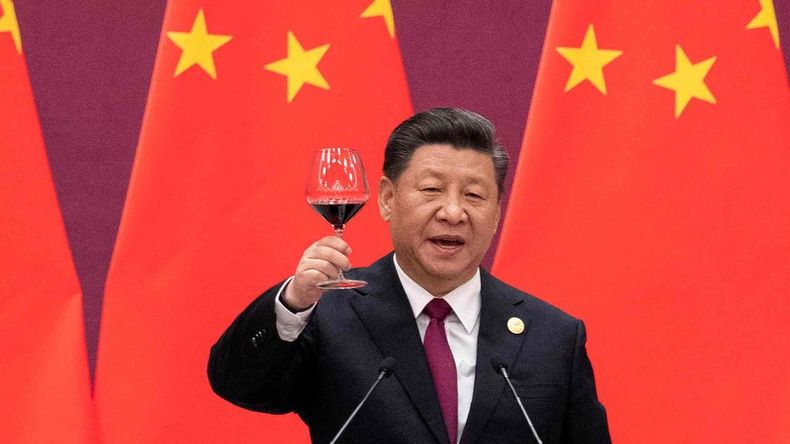 El presidente Xi Jinping, en una de sus últimas apariciones en la feria de vinos organizada por su país.