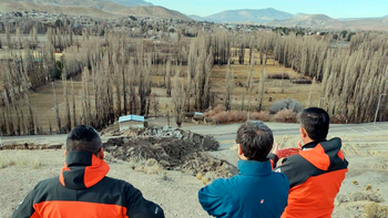 Derrumbe sobre la Ruta 43. Derrumbe sobre la Ruta 43.