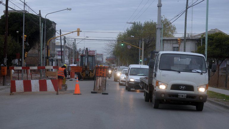 Así está el mapa de tránsito por los cortes de calle en Neuquén