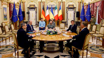 Líderes de Europa viajaron a Kiev a apoyar a Zelenski