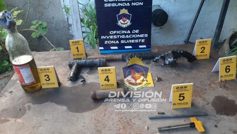 Neuquén: once detenidos, tumberas y una molotov en barrio Belgrano