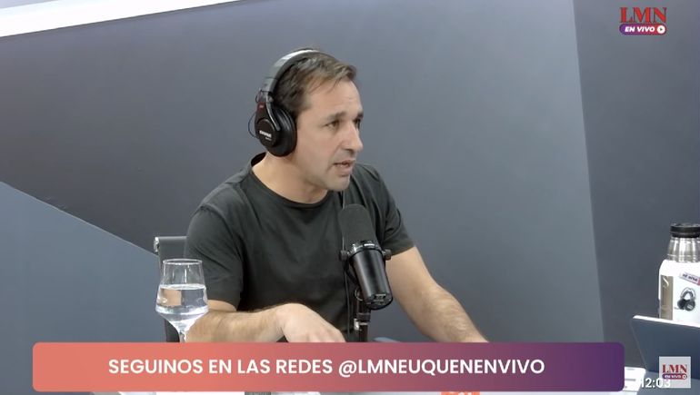 El diputado provincial por el MPN, Claudio Domínguez en el streaming de LM Neuquén. Defendió a Mariano Gaido y Rolando Figueroa. El diputado provincial por el MPN, Claudio Domínguez en el streaming de LM Neuquén. Defendió a Mariano Gaido y Rolando Figueroa.