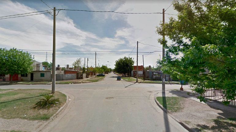 La esquina donde fue encontrada la menor.&nbsp;