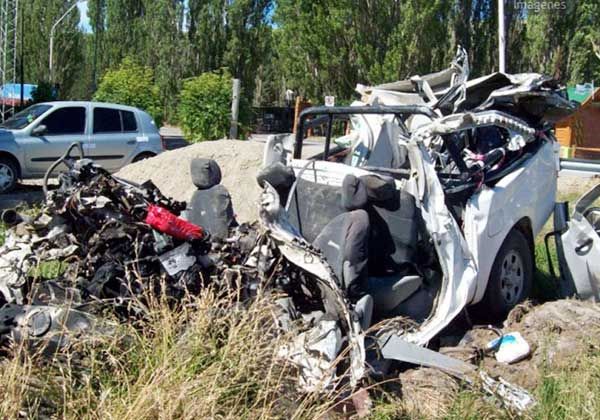 Padre e hija murieron en choque frontal