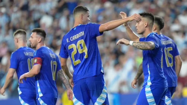 Los jugadores de la Selección Argentina Los jugadores de la Selección Argentina