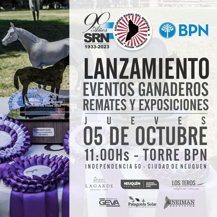 La SRN presentará esta semana sus eventos ganaderos. La SRN presentará esta semana sus eventos ganaderos. 