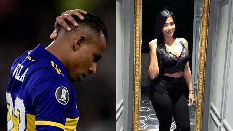 El jugador de Boca y su ex Daniela Cortés