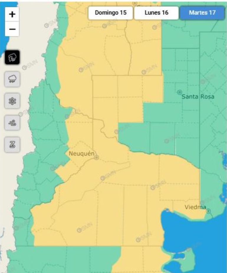 El martes la lluvia llegaría a la costa atlántica. El martes la lluvia llegaría a la costa atlántica.