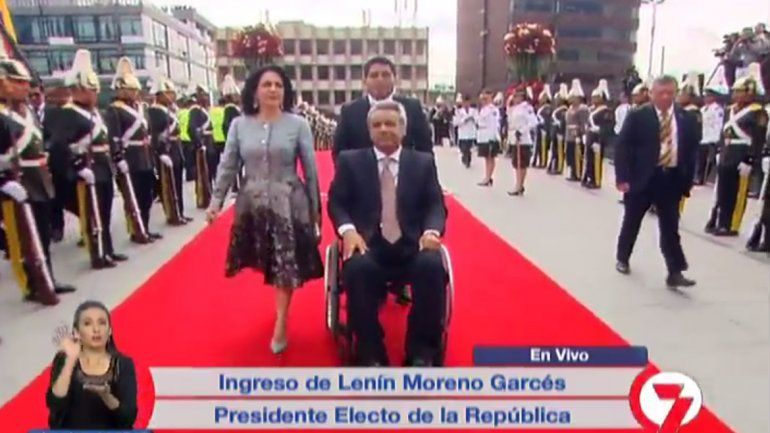 Mauricio Macri concurrió a la asunción de Lenín Moreno